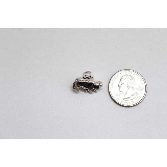 Sterling Silver Adorable Pig with Piglet Charm - Picture 6 of 6